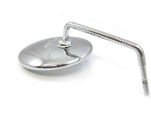 Klemmspiegel CUPPINI rechts /links, rund,  100mm, Chrom Vespa alle Modelle
