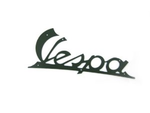 Schriftzug Vespa Beinschild dunkelgrün 142x60mm Vespa 125...