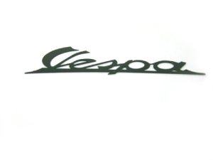 Schriftzug Vespa Beinschild dunkelgrn 142x60mm Vespa 125 VN, VNA
