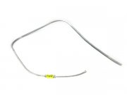 Monoschlitzrohr Beinschild silber, Aluminium, 1-teilig...