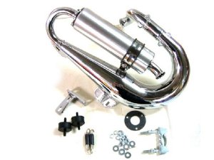 Rennauspuff PM 40 Evolution für Vespa 90/R/SS/100/125...