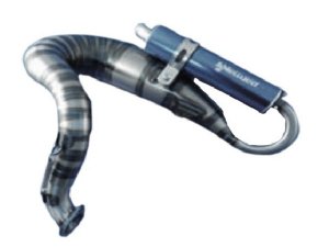 Rennauspuff PARMAKIT für Vespa 90/R/SS/100/125/PV/ET3...