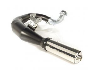 Rennauspuff SIP EVO für Vespa T5 Stahl, schwarz, Dämpfer:...