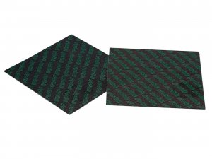 Membranplatte POLINI (d) 0,35mm, 110x110mm, Carbon, 2 Stck