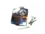 Tankklappe chrom mittig Lambretta