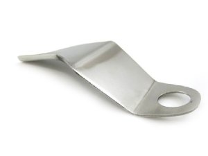 Fhrungsblech Zge / Chokehebel Edelstahl Lambretta Li3, LiS, SX, TV3, dl, GP