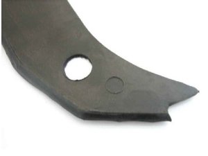 Gummi Kotflgel / Beinschild links schwarz Lambretta GP/dl, LiS, SX