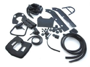 Gummiteilekit schwarz (ital.) Lambretta Serie GP/dl