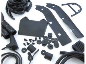 Gummiteilekit schwarz (ital.) Lambretta Serie GP/dl