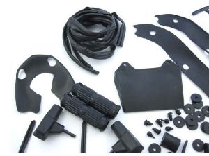 Gummiteilekit schwarz (ital.) Lambretta Serie GP/dl