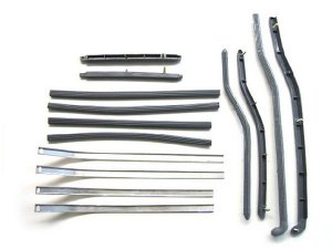 Trittleisten Komplettset grau Lambretta GP/dl