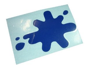 Aufkleber Tintenklecks blau Lambretta GP/dl