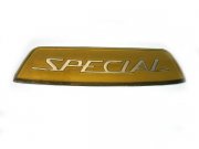 Schild unter Sitzbank Golden Special Lambretta