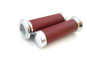 Griffe 22/26x126mm Leder rot PIAGGIO Vespa LX, LXV, ET4, S50-150