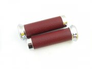 Griffe 22/26x126mm Leder rot PIAGGIO Vespa LX, LXV, ET4,...