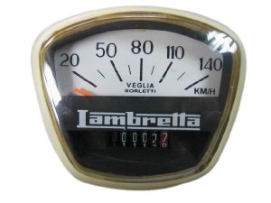 Tachometer 140 km/h Lambretta GP/dl