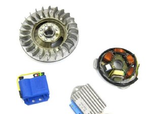 Zündung elektronisch komplett (kurze Finnen) Lambretta GP/dl