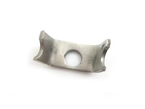 Krampe Halter Typenschild unter Sitzbank Edelstahl Lambretta Li3, LiS, SX, GP/dl