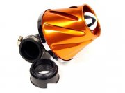 Luftfilter STR8 Helix, orange eloxiert (38/28mm)