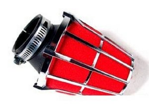 Rennluftfilter Malossi  E5 rot/chrom (38mm)