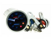 Drehzahlmesser KOSO GP Style II 48, RPM / SL, rund,...