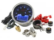 Drehzahlmesser KOSO GP Style II 55, RPM / TEMP, rund,...