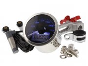 Tachometer KOSO Eclipse Style, Speed / ODO / TRIP, 0-160...