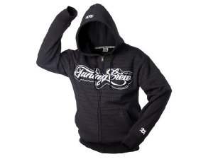 Hoody TuningCrew, zipped, schwarz/ grau, Größe L