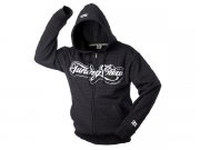 Hoody TuningCrew, zipped, schwarz/ grau, Gre L