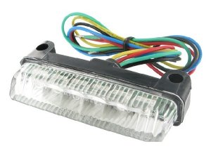 Rcklicht STR8 MINI LED inkl. Blinkfunktion, universal, wei, mit E-