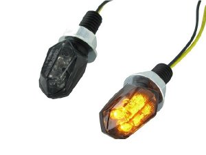 Blinker STR8 LED Mini II Black-Line, schwarz / getönt,...