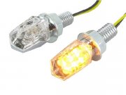 Blinker STR8 LED Mini II, chrom / transparent, E-Prfzeichen
