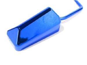 Spiegel STR8 F1-Style, universal, blau , M8 Gewinde (inkl. Adapter
