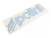Aufkleber Polini , Logo, 34 x 11cm