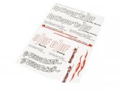 Aufkleberset ODF, rot / schwarz - Innenfarbe weiss