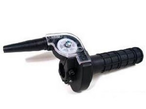 Schnellgasgriff Tommaselli, schwarz waagerecht (36mm/75°)