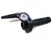 Schnellgasgriff Tommaselli, schwarz waagerecht (36mm/75)