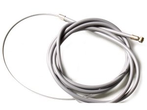 Seilzug Gas, mit PTFE-Hülle und Lötnippel, für Vespa alle...