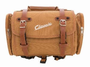 Tasche/Koffer SIP Classic, klein, fr Gepcktrger, 330x190x180mm, ca. 10 Liter, Nylon, braun