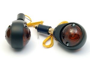 Blinker Lenkerende, Bull´s Eye, schwarz matt, mit...