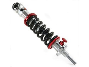 Stodmpfer SIP PERFORMANCE vorne fr Vespa 50-125/PV/ET3 /PK50/S/XL (I) Krper: Aluminium/silber, Feder: schwarz, Aufnahme: Gewinde/Auge, Fede rvorspannung: einstellbar, Zugstufeneinstellung: 9-fach, L 205mm