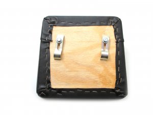 Sitzkissen PASCOLI Gepckbrcke fr Vespa 125 VN/VM/150 VL/VB, schwarz, 245x245mm, mit Lehnenansatz