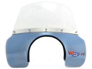 Flyscreen hellblau/klar, für Vespa 125 GTR/TS/150 Sprint...
