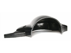 Lenkkopfabdeckung SIP fr Vespa PX `98/MY/`11 passt auch fr Vespa PX80-200 E Lusso, carbon-look, mit Spiegellchern
