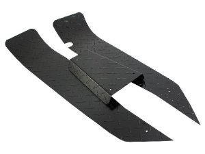 Propellerblechsatz SIP fr Vespa PK50-125/S/XL/FL/HP/N /Rush/XL2/Automatica, schwarz, 3-teilig, bei PK XL2 Modellen Plastik Fussmatte entfernen!