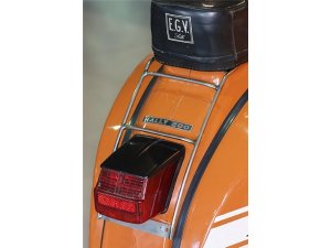 Gepcktrger hinten, SIP 70s fr Vespa 125 VNB4-6/GT/GTR/TS /Super/150 VBB2/GL/Sprint/V /160 GS 2/180 SS/ Rally chrom, Gepckauflage: 30x20cm, starr