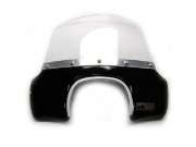 Flyscreen CUPPINI, schwarz /klar, fr Vespa 125 GTR/TS...