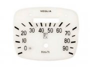 Ziffernblatt Tachometer fr Vespa 125 VNA/VNB  61x51 mm,...