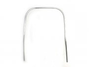 Monoschlitzrohr Beinschild fr Vespa 50/90 SS silber,...