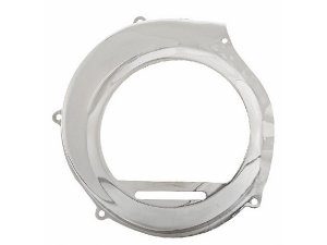 Lfterradabdeckung SIP Oldie Style fr Vespa PX80-200/PE/Lusso /`98/MY/`11/Cosa mit E-Start, Edelstahl poliert, 
